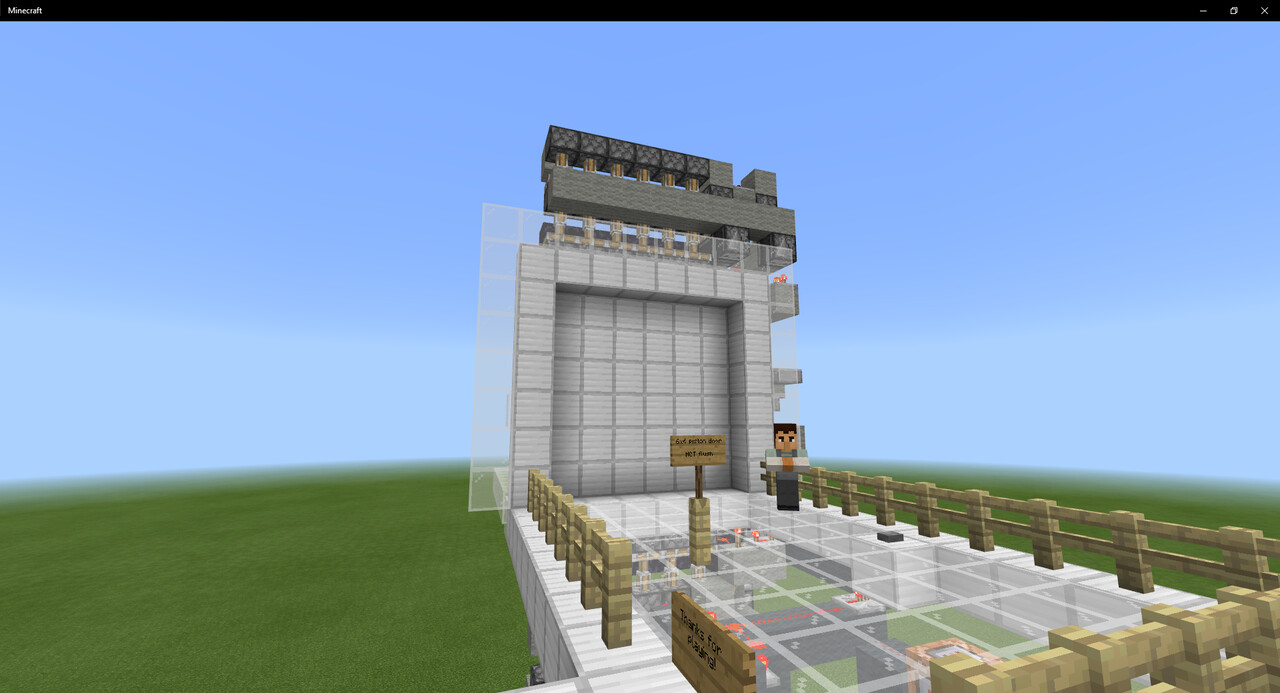 4 piston doors, bedrock edition [ONLY] 1x2, 2x2, 4x4, 6x6, Minecraft Map