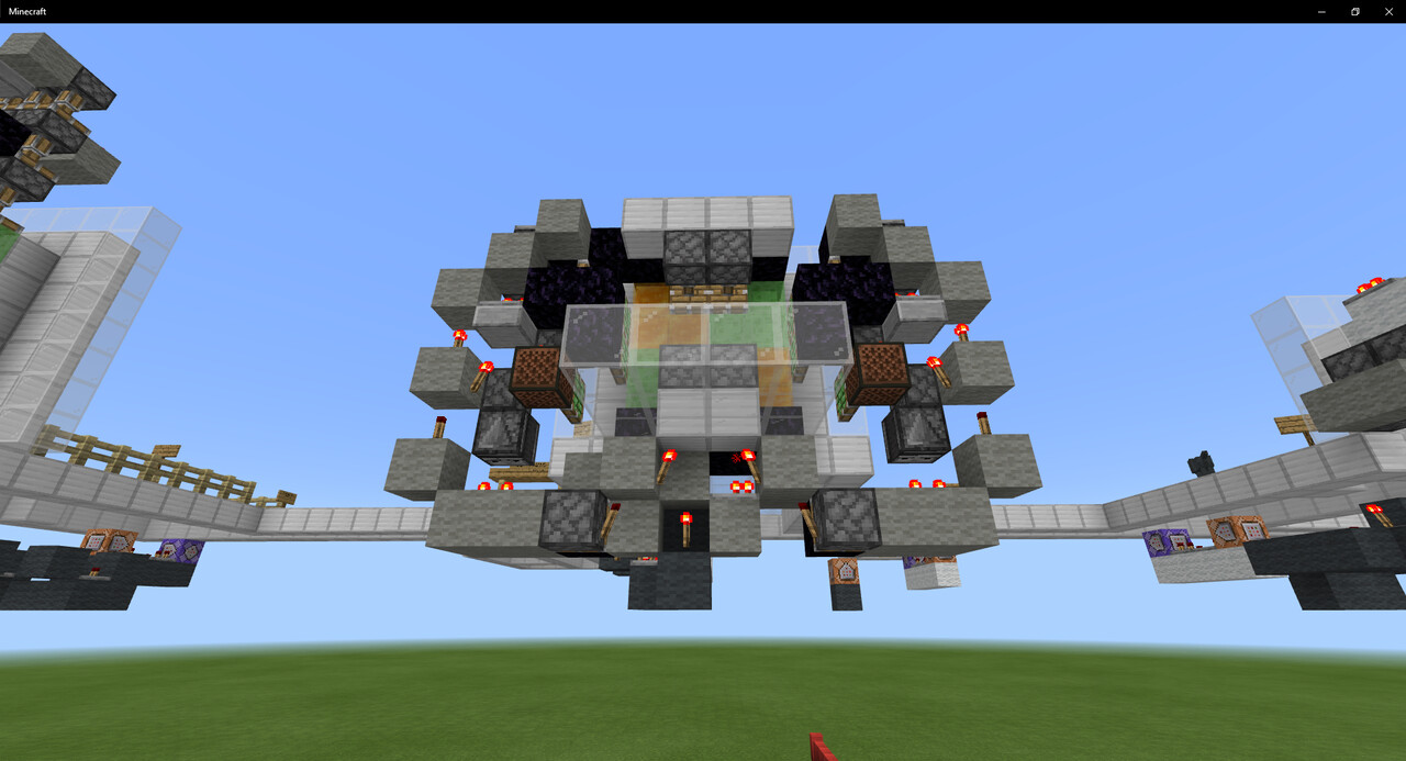 4 piston doors, bedrock edition [ONLY] 1x2, 2x2, 4x4, 6x6, Minecraft Map