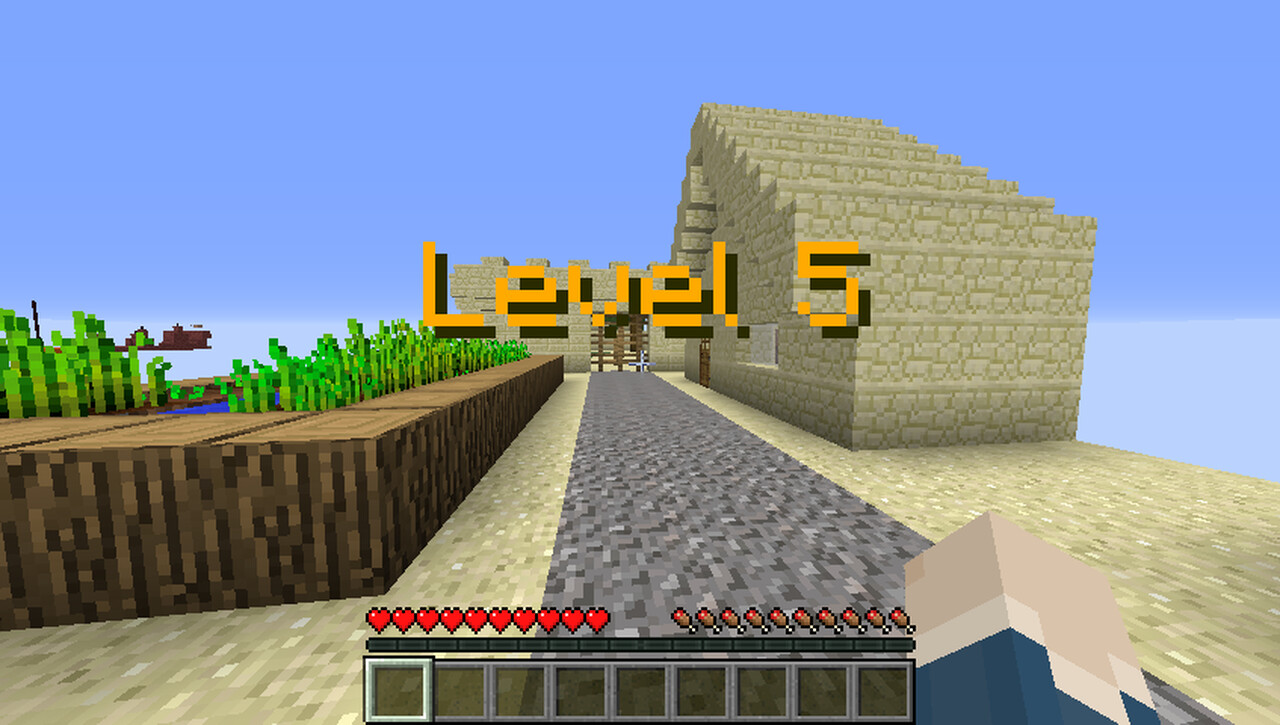 5 levels Minecraft Map