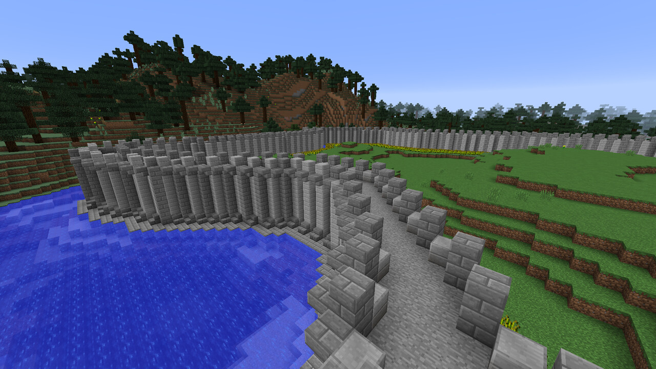 Medieval protective wall Minecraft Map