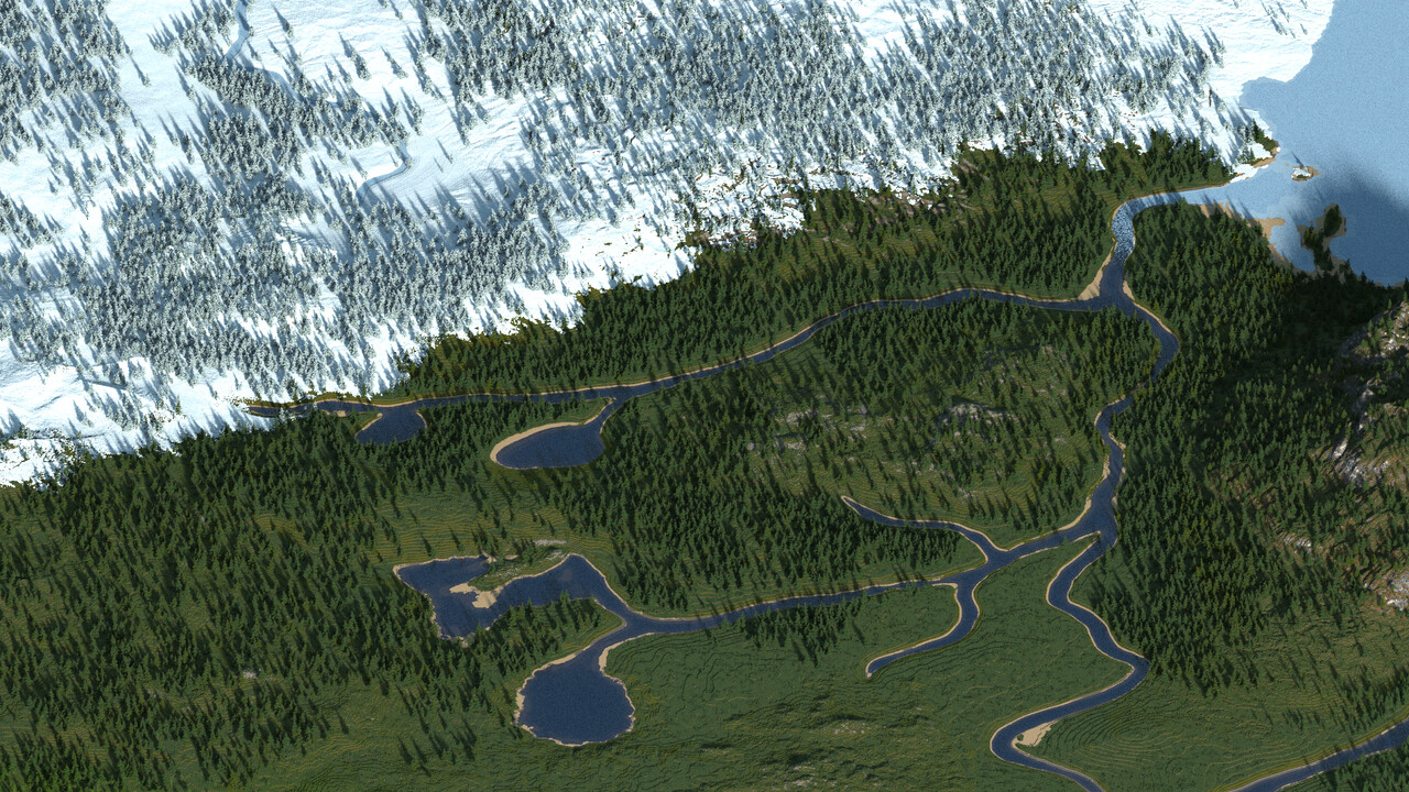 Spacious RPG world - 20000x20000 Minecraft Map