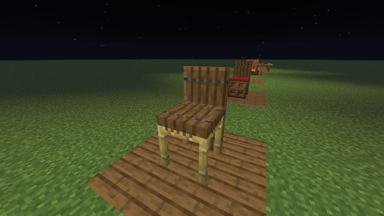 5 chair and Table building Hacks with build instructions Minecraft Map