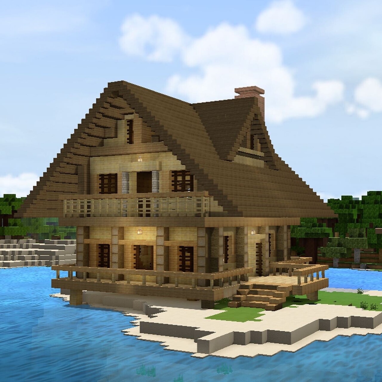 Log house Minecraft Map