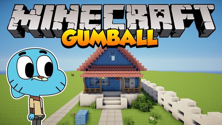 Casa do gumball (com interior e exterior) para 1.7.10(necessário wallpapercraft)