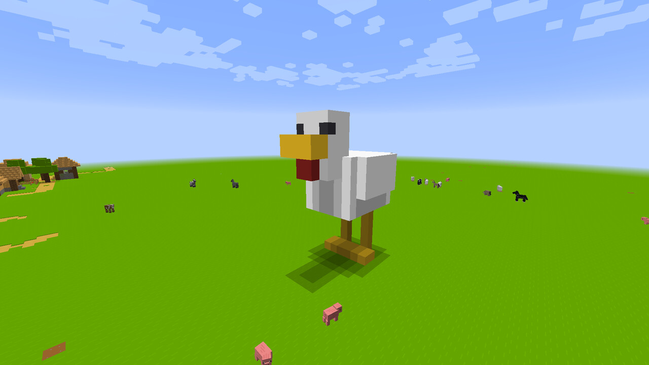 Chicken Statue Minecraft Map
