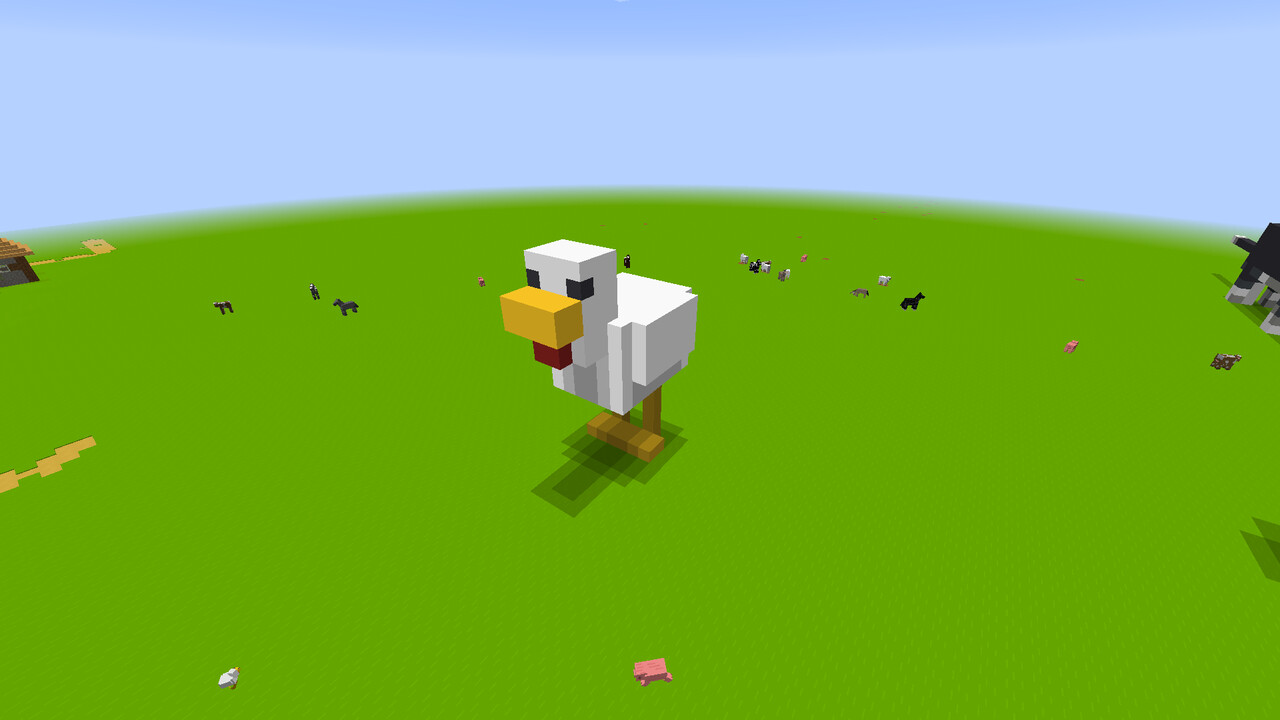 Chicken Statue Minecraft Map