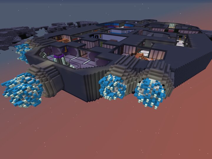 The Skeld from Among Us in real scale Minecraft Map