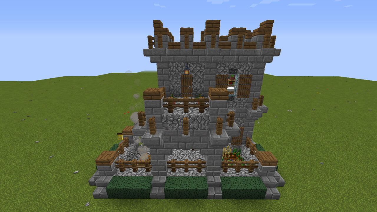 One-Chunk Survival Base Minecraft Map