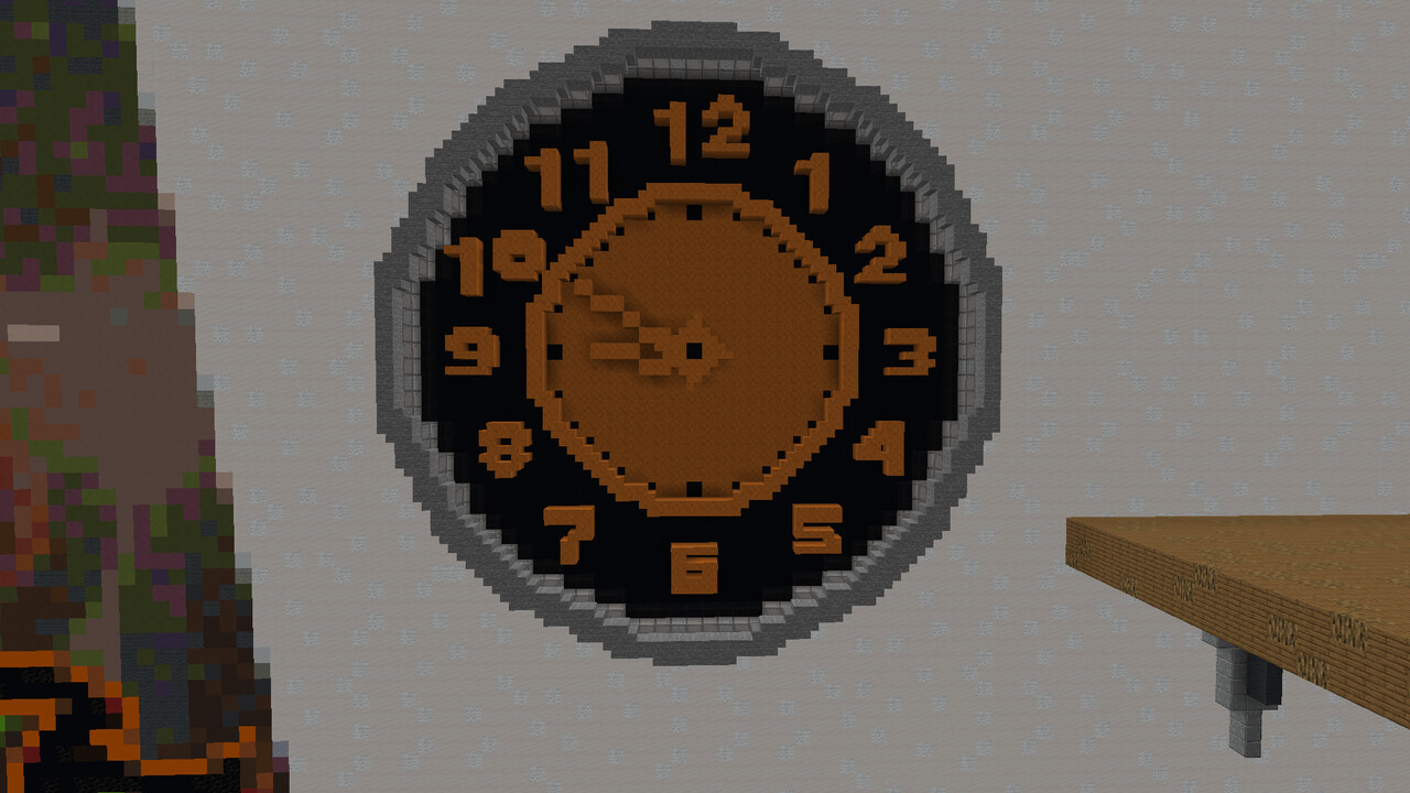 Redstone analogue clock Minecraft Map