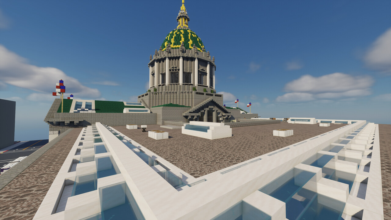 City Hall San Francisco 11 Scale Minecraft Map