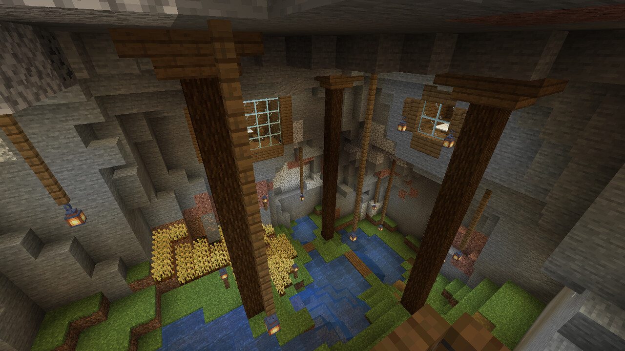 Underground Spruce Base Minecraft Map