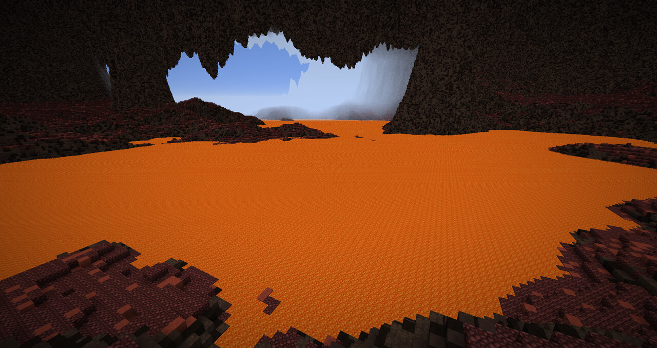 Large Nether Themed Cave (1024x1024) Minecraft Map