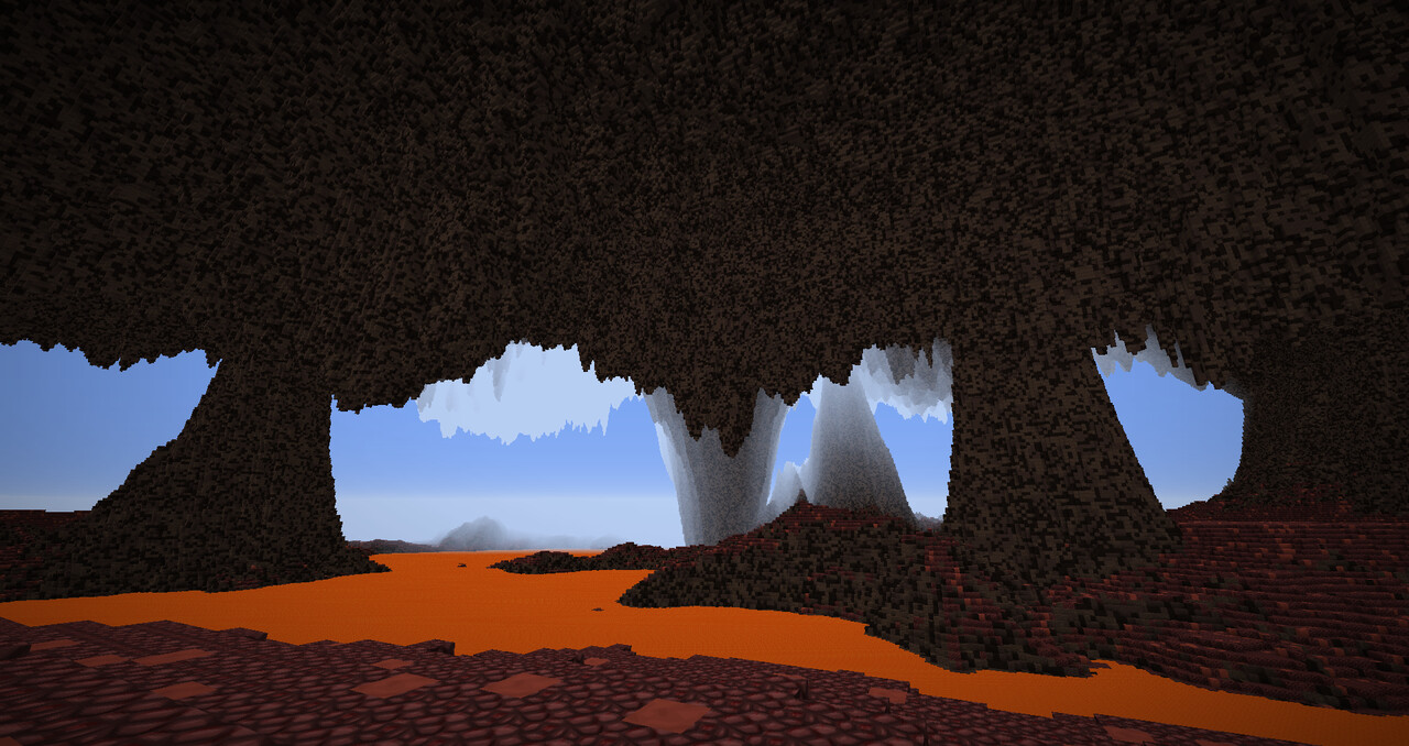 Large Nether Themed Cave (1024x1024) Minecraft Map