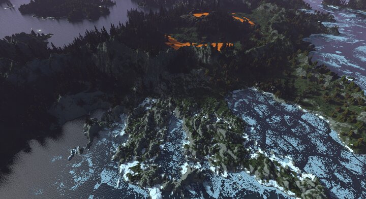 Dark Creature Island - 4000x4000