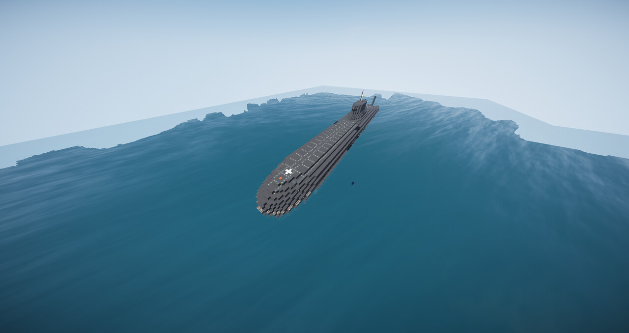 minecraft typhoon class submarine