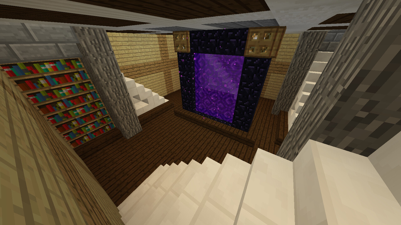 Nether Hub at 500K Blocks (Overworld) Minecraft Map