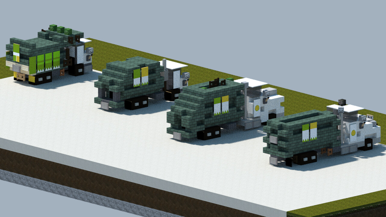 Dreamy's Pack of 'waste management' garbage trucks [With Download