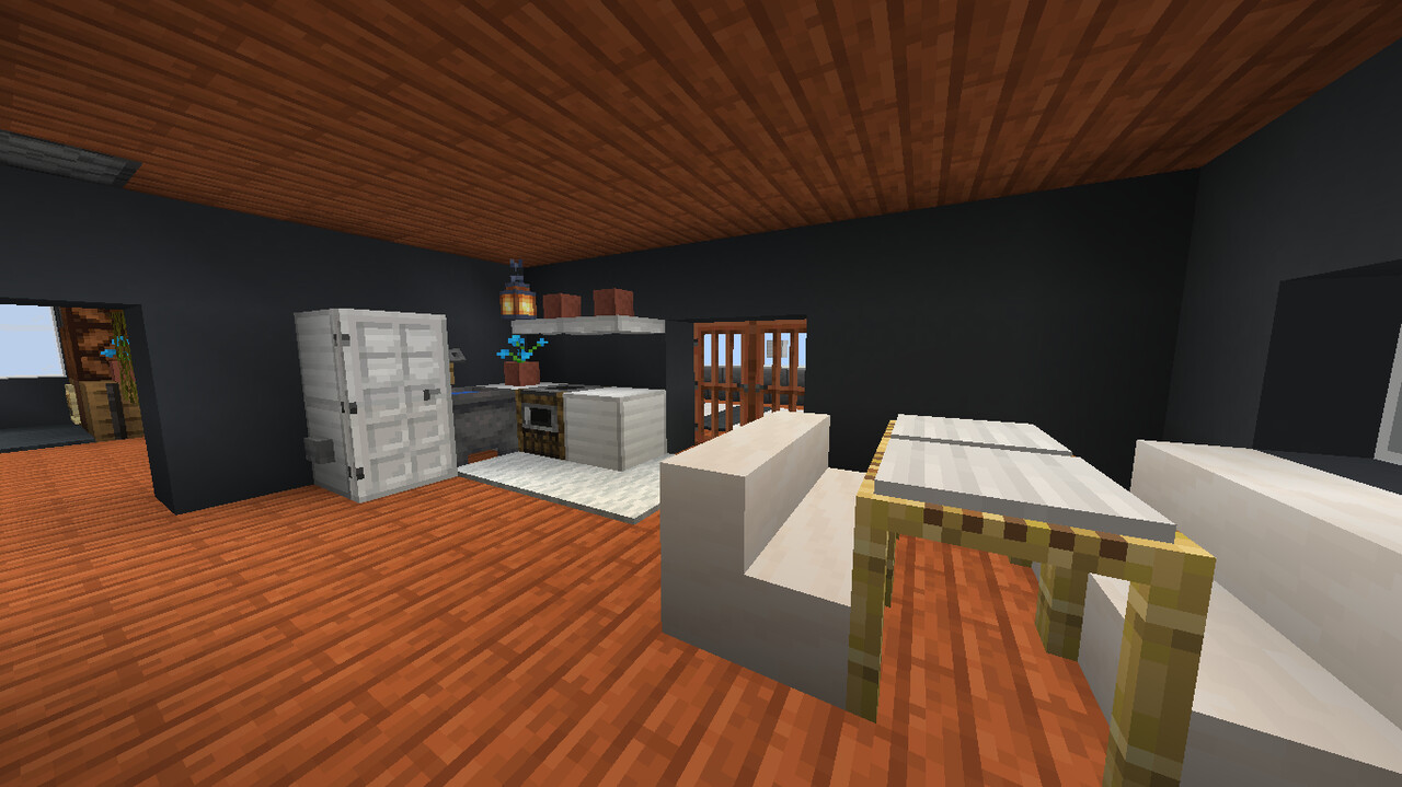 Modern Piston House Minecraft Map