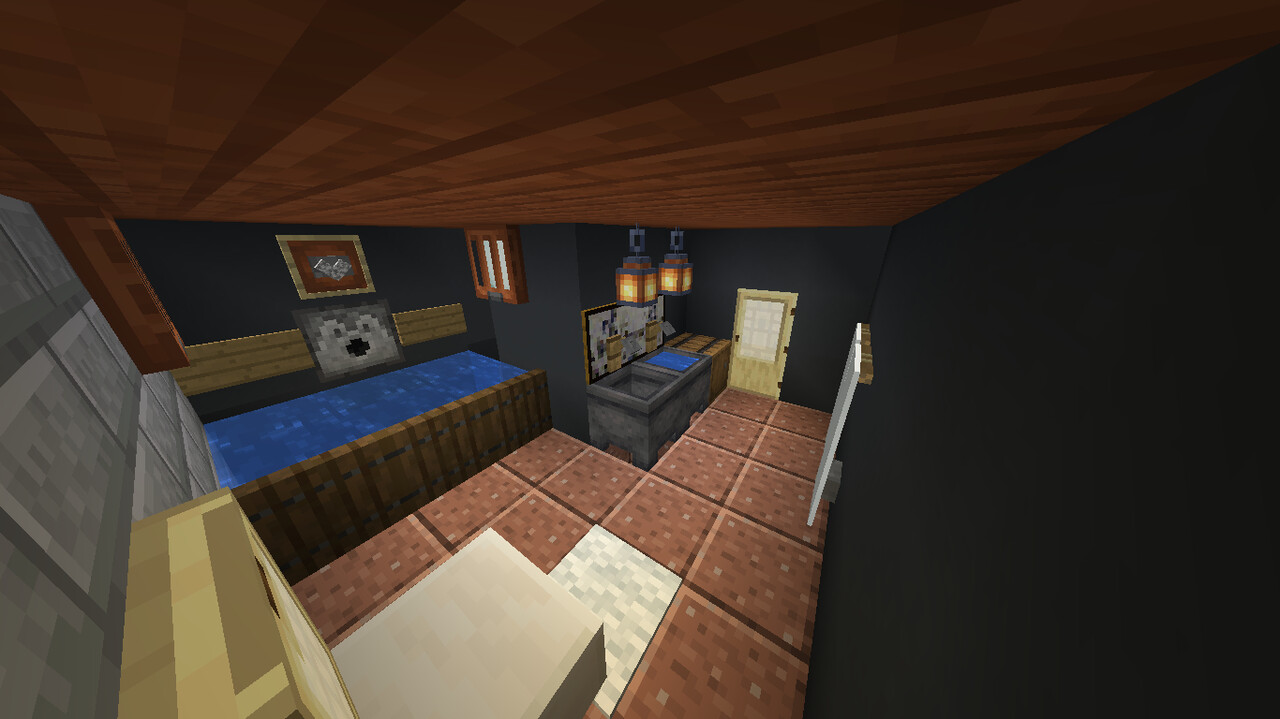 Modern Piston House Minecraft Map