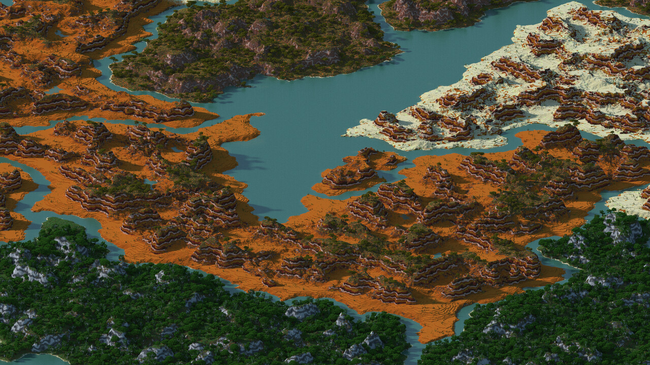 The Outlands survival map 20000x15000 (worldpainter) Minecraft Map