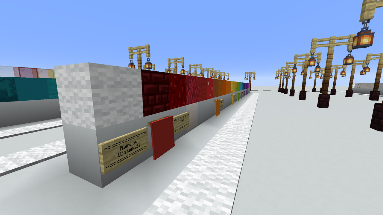 Block Color Gradient World Samples 2 Minecraft Map