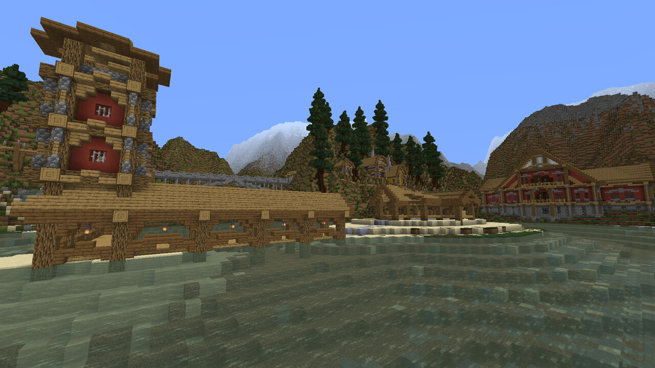 Cliff Town Minecraft Map