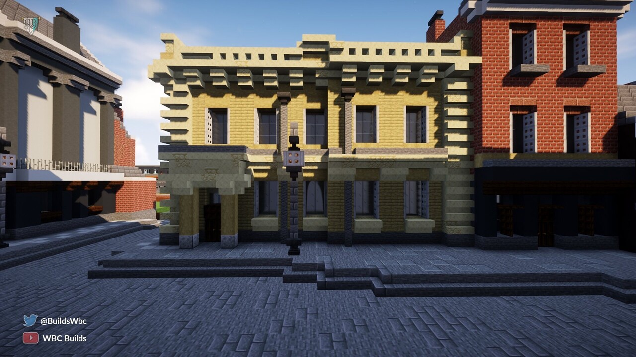 Baroque styled Corner Bank Minecraft Map