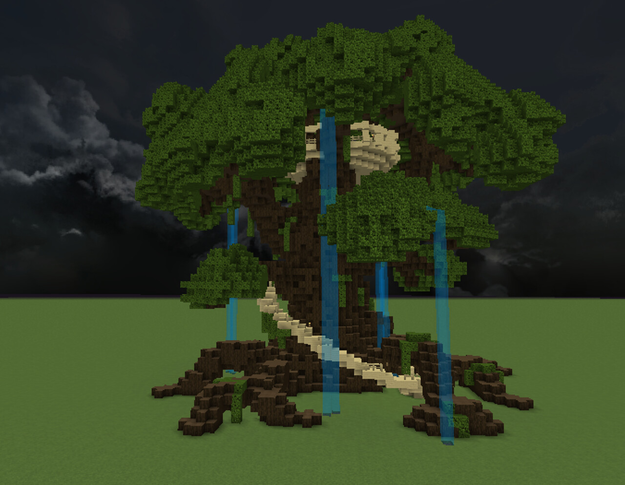 Minecraft big oak tree