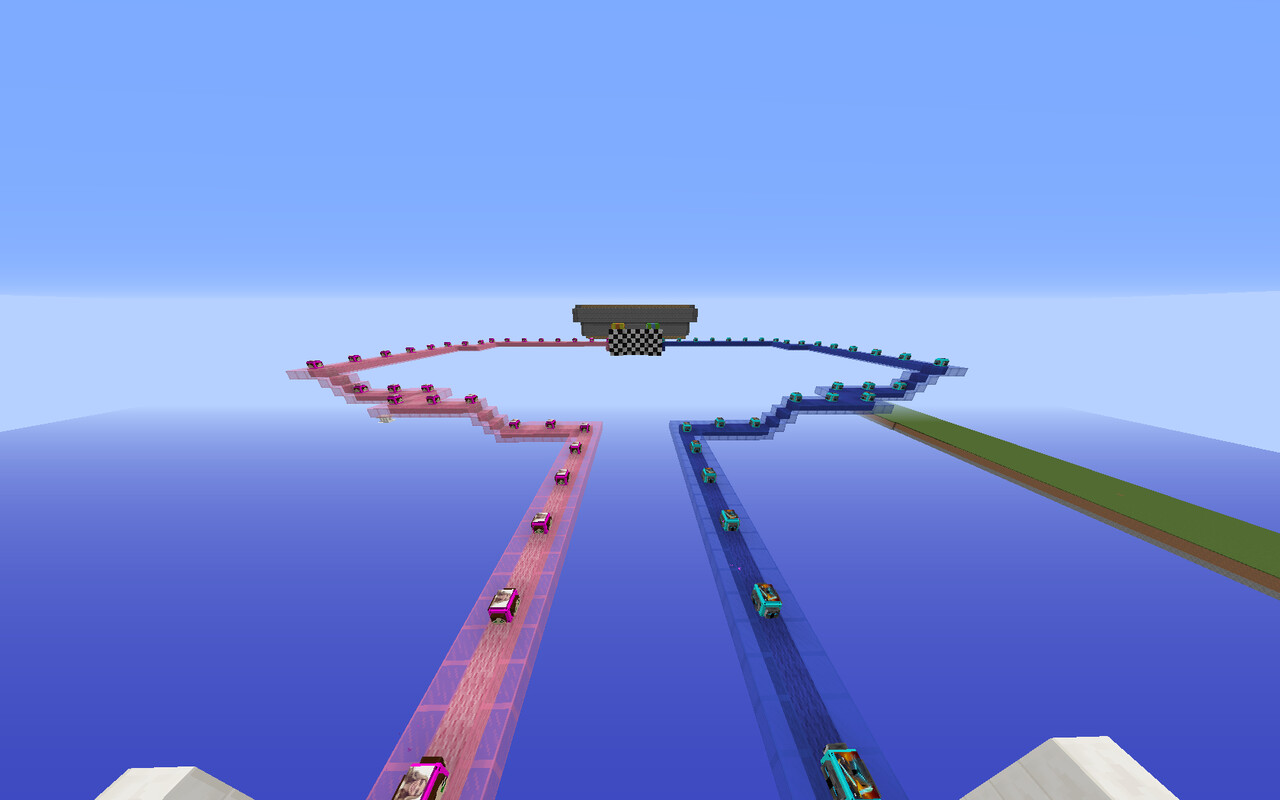 Popularmmos lucky block race minecraft map