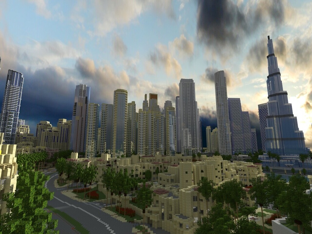 Dubai Downtown Minecraft Map