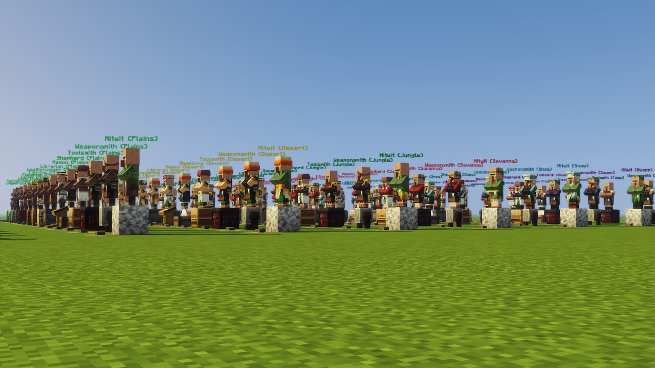 Villager Cheat Sheet Minecraft Map