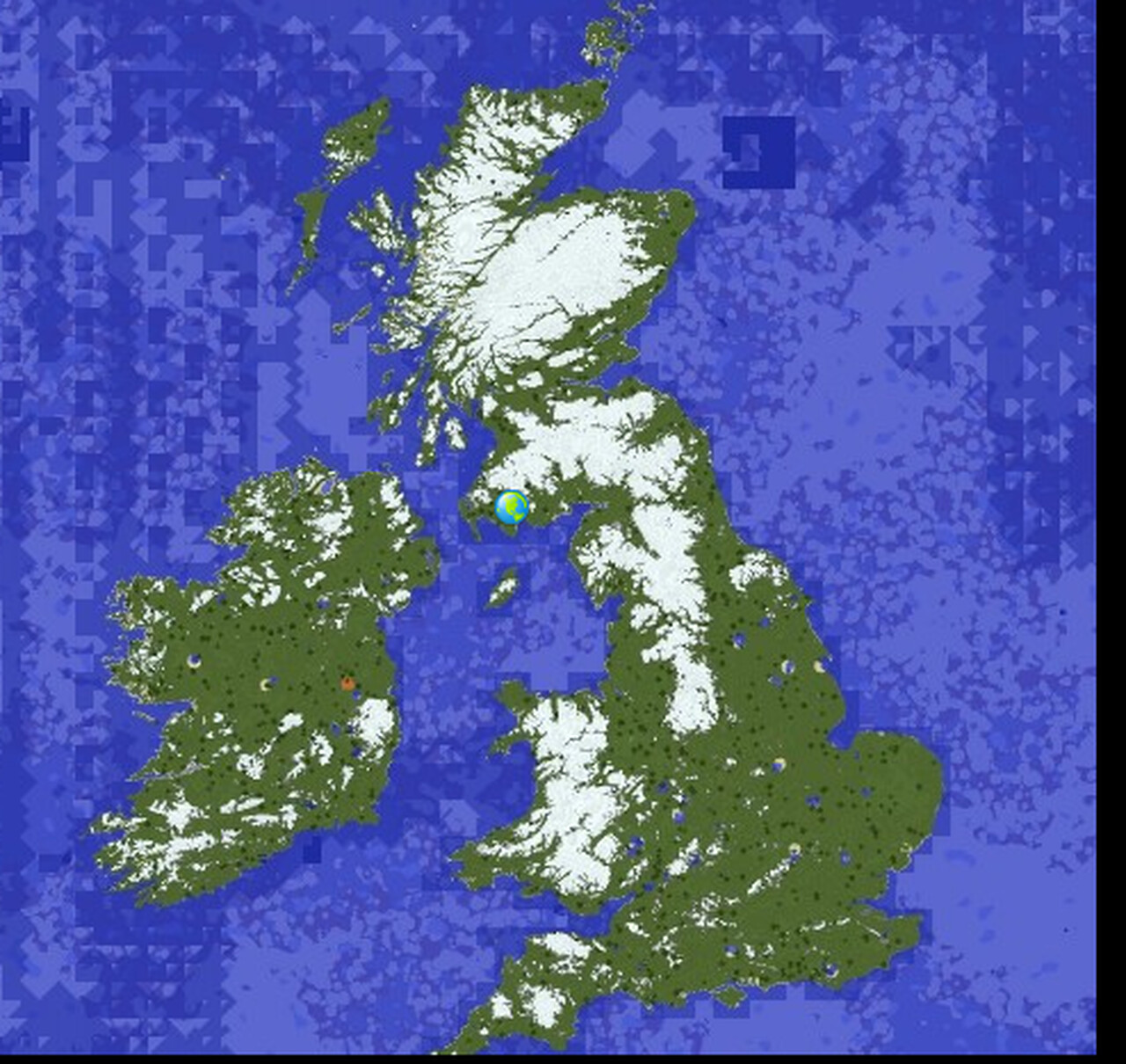 Map of UK  1.12.2  Earth Maps Minecraft Map