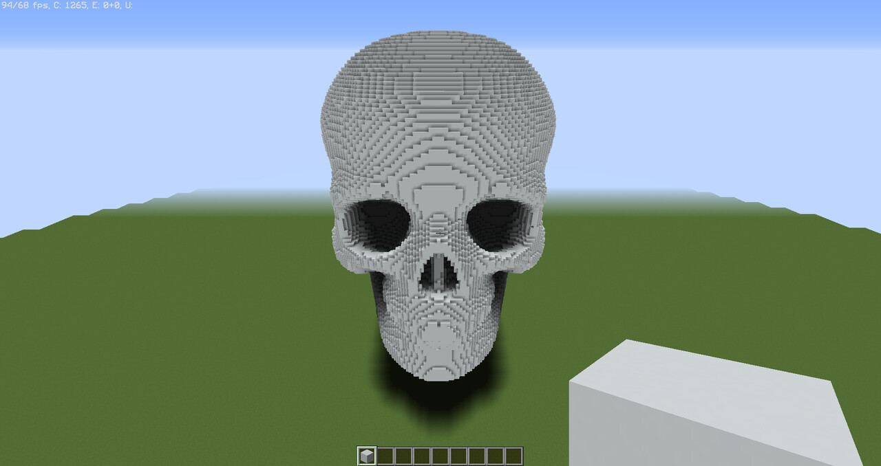 Large Skull Schematic Minecraft Map