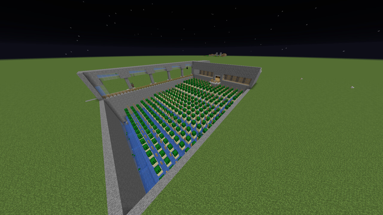 Simple Cactus Farm Water Transport Pipes Minecraft Map