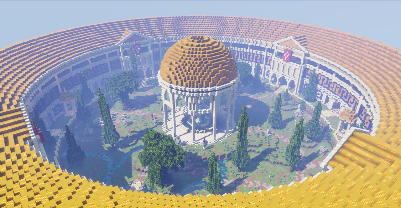 Amphitheatre PvP Arena [1.16.1]   schematic Minecraft Map