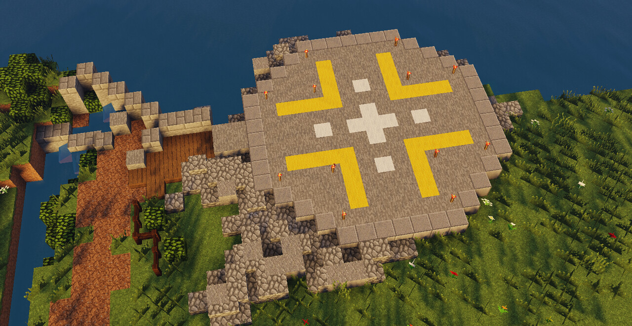 Jurassic Park Helipad Minecraft Map