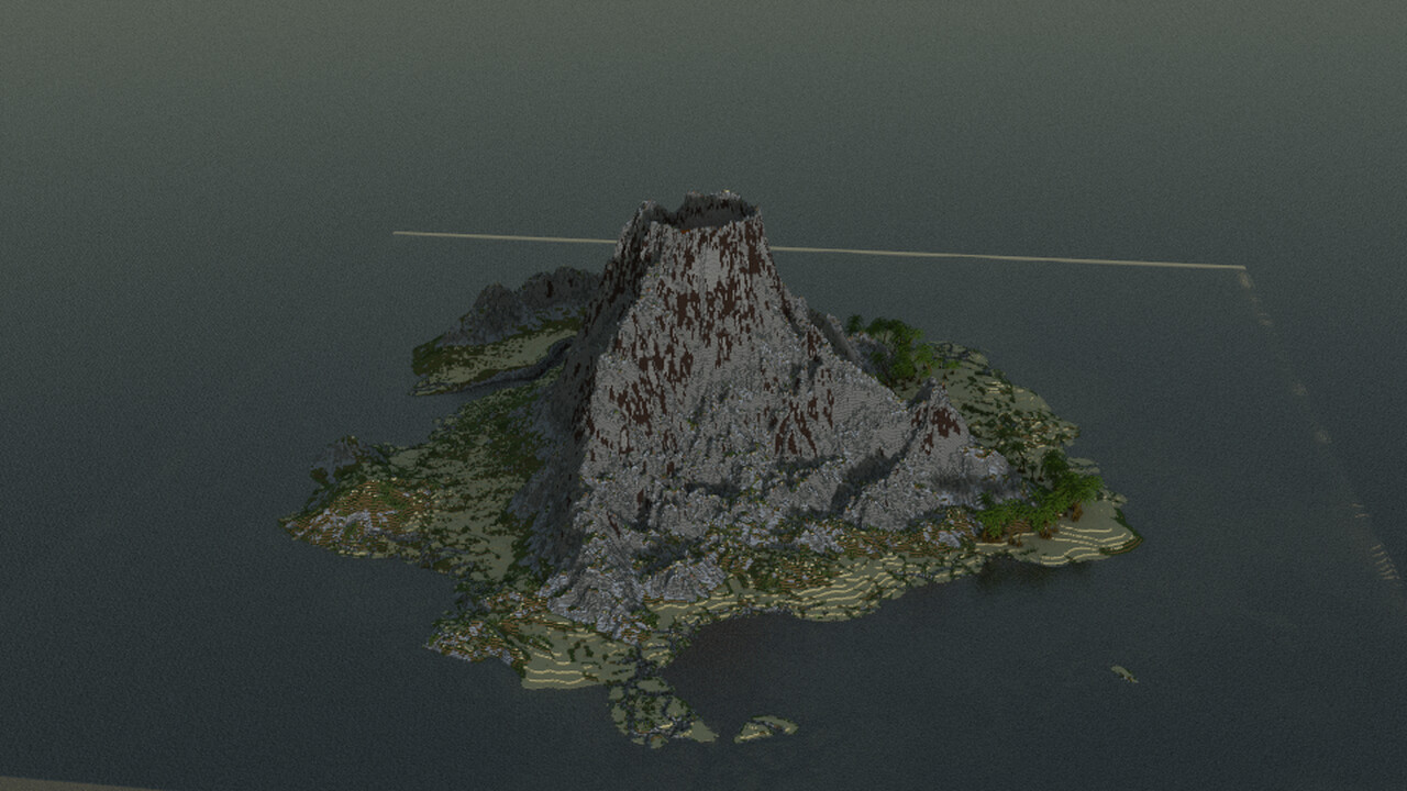 Volcano On An Island