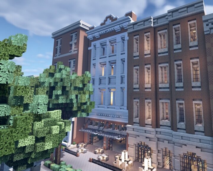 Downtown Chipotle and Office Building Minecraft Map