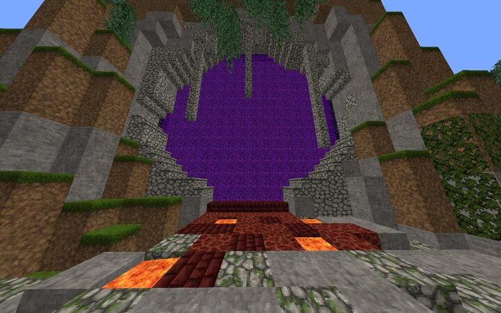 nether portal Minecraft Map