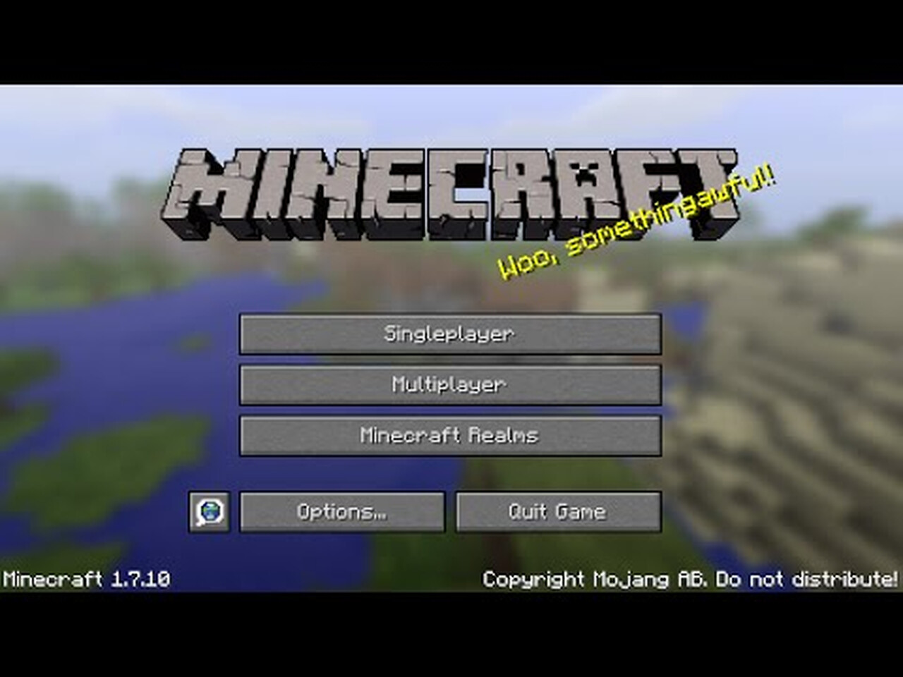 The Title Screen World Minecraft Map