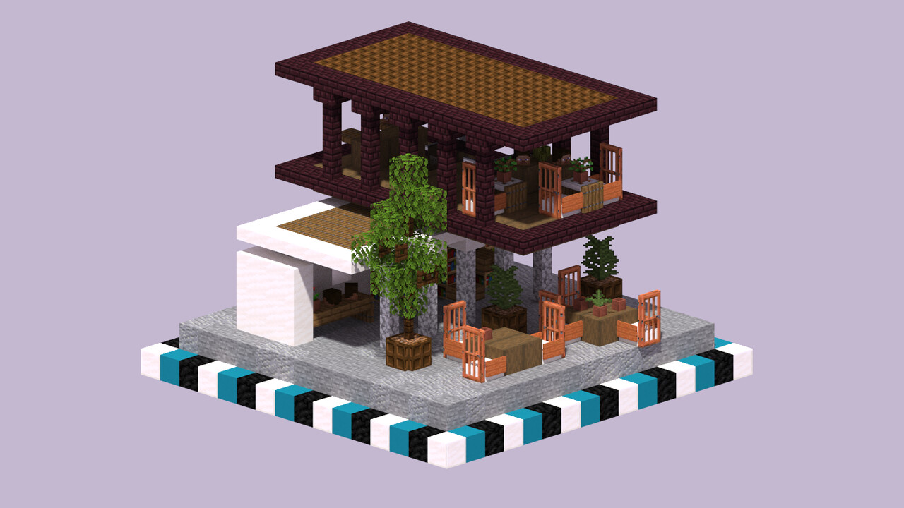 Small Modern Bookstore Minecraft Map