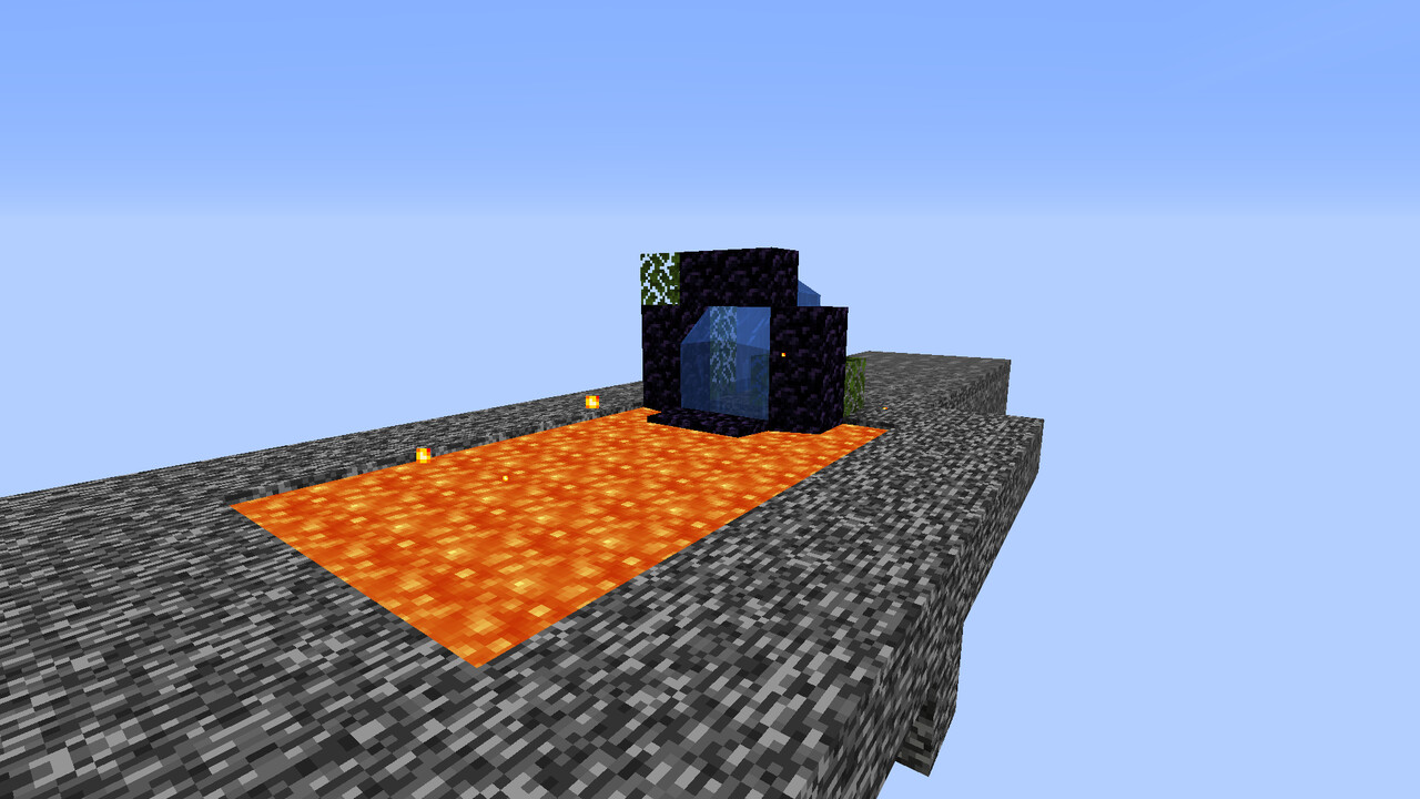 nether portal speedrun Minecraft Map