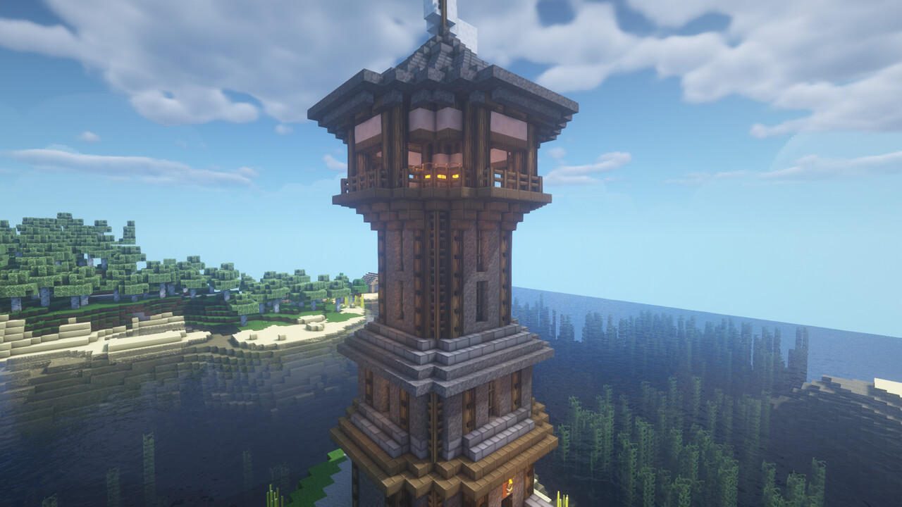 Medieval Lighthouse // Mittelalterlicher Leuchtturm Minecraft Map
