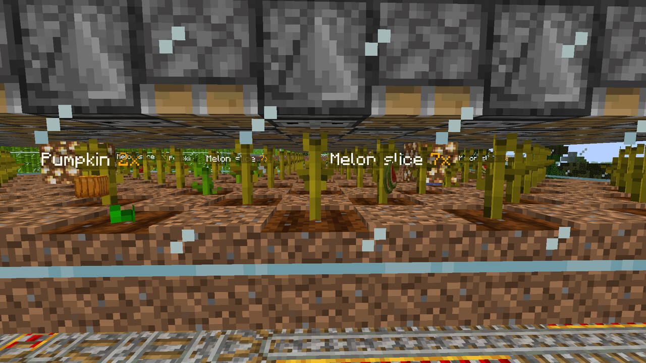 Melon and Pumpkin Farm for Villager Trading Minecraft Map