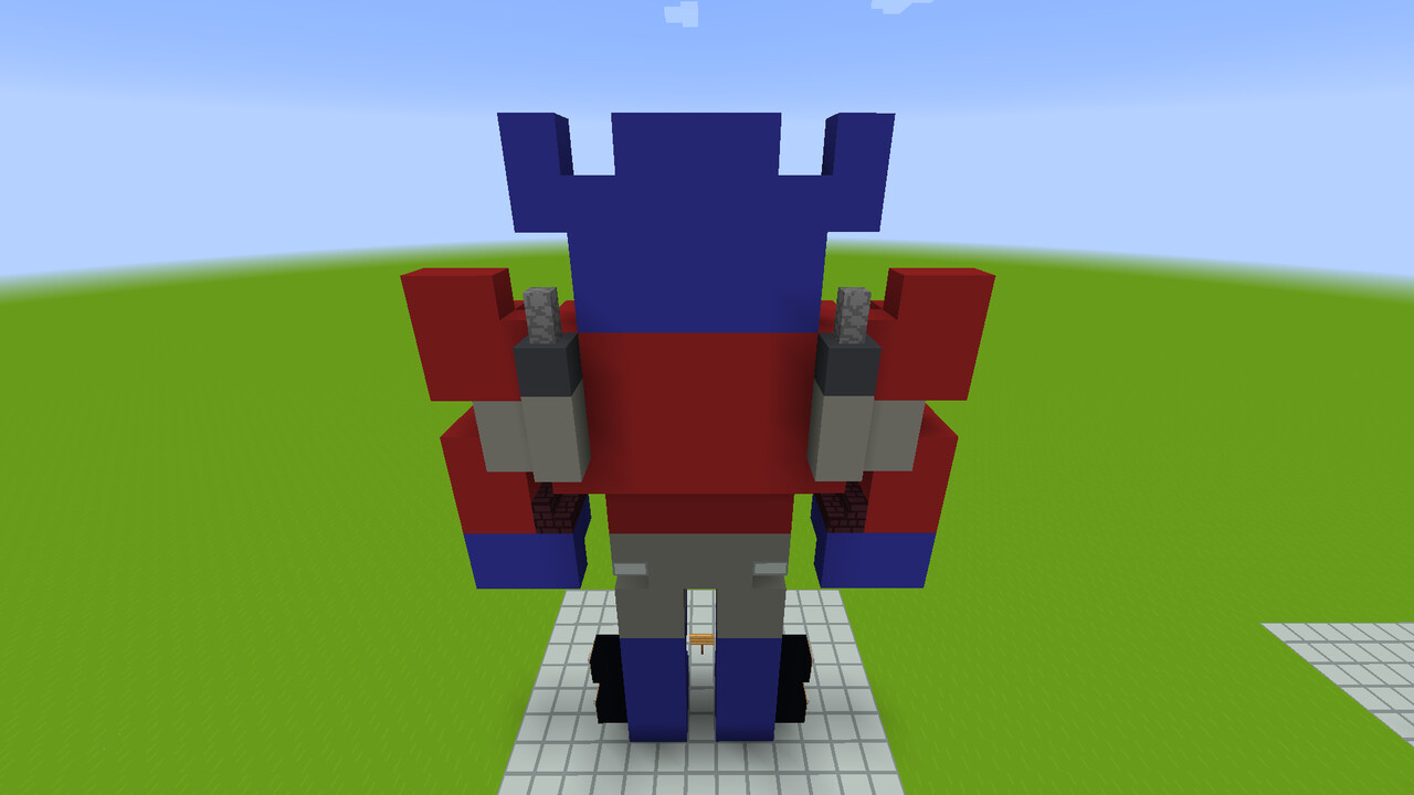 Optimus Prime (Robot) Block Game City V1 Minecraft Map