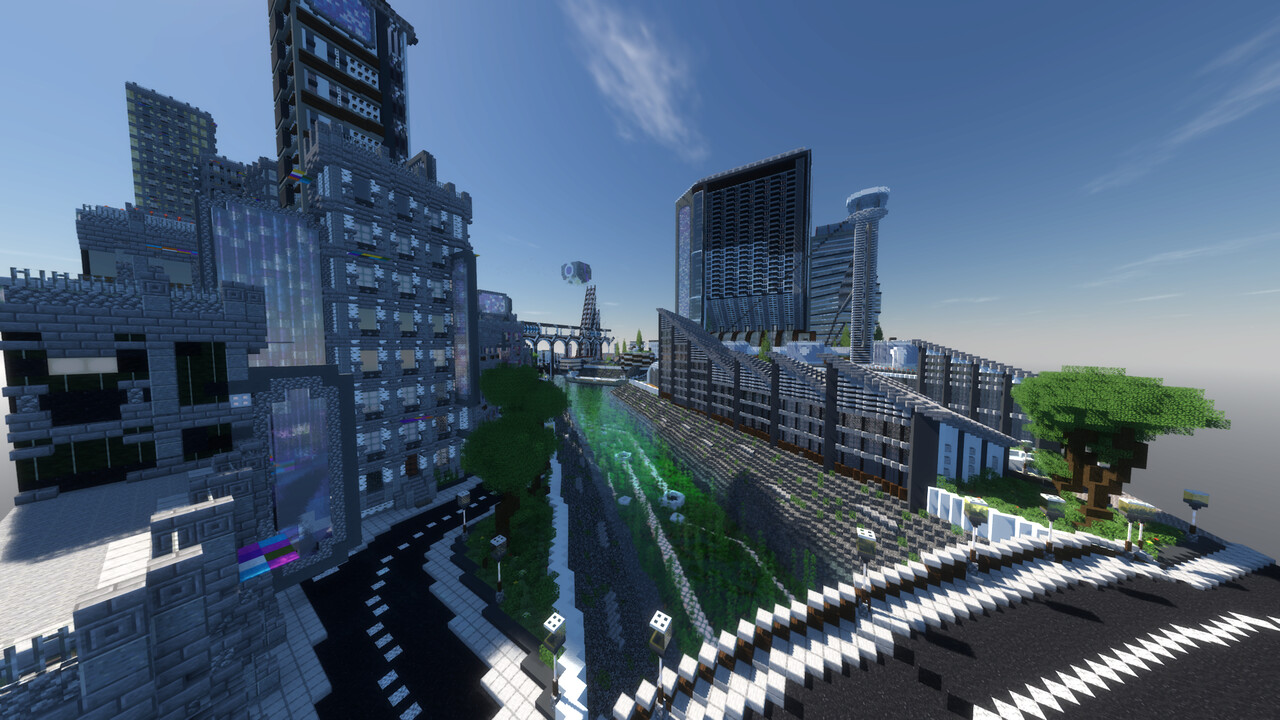 CyberPunk city Minecraft Map