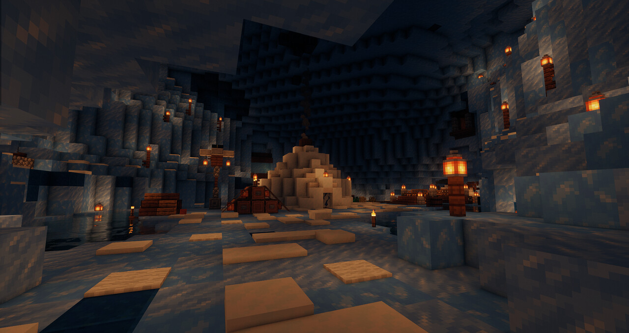 Waterbending Underground Village Minecraft Map