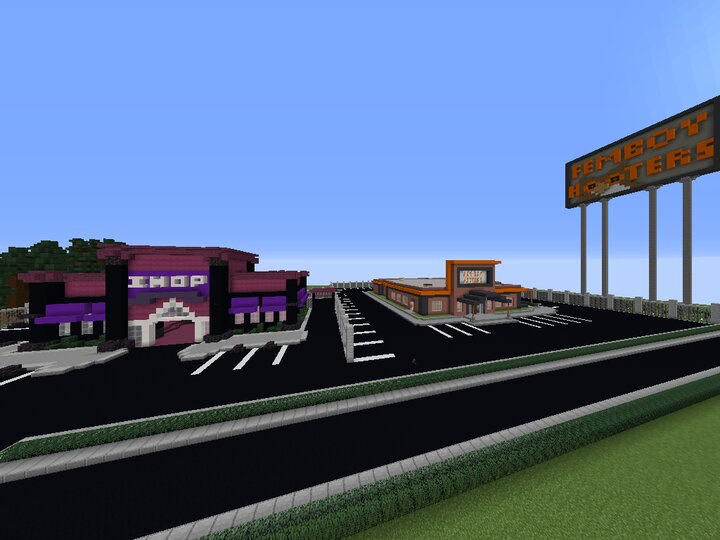 Goth Girl Ihop And Femboy Hooters Minecraft Map