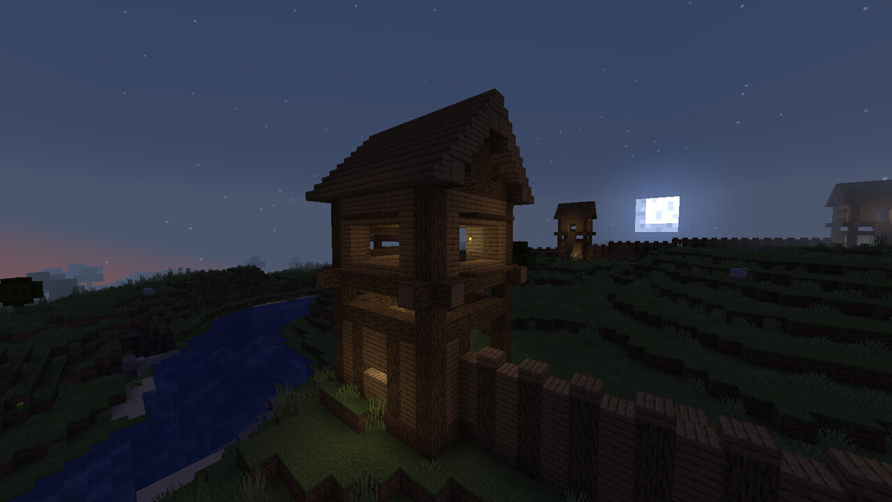 Wooden fortress& barrier Minecraft Map