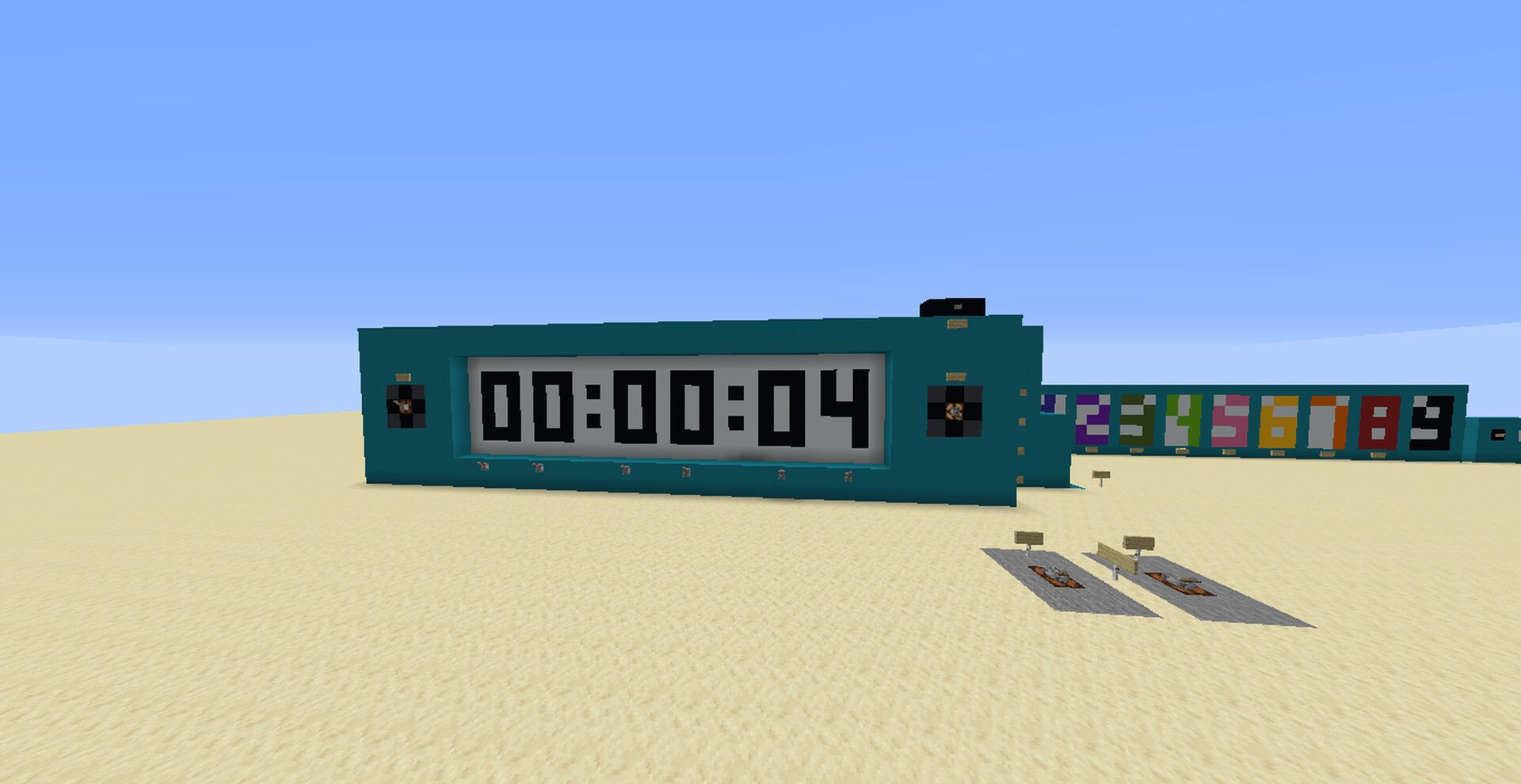 Clock in Minecraft by SteveGamer284 Minecraft Map